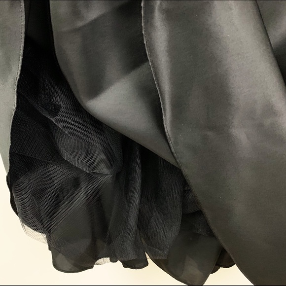 David's Bridal Dress 12 Black Halter 81544 Formal - Picture 6 of 8